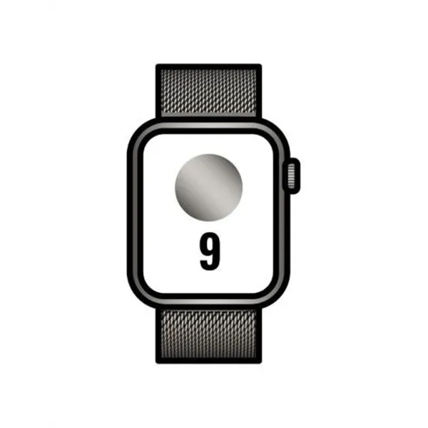 Apple Watch Series 9/ GPS/ Cellular/ 45mm/ Caja de Acero Grafito/ Correa Milanese Loop Grafito