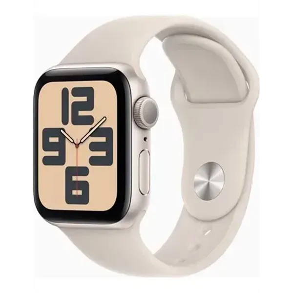 Apple Watch SE 2 Gen del 2023 (GPS) 40mm Blanco estrella con correa deportiva S/M Blanco estrella