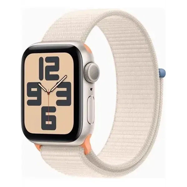 Apple Watch SE 2 Gen del 2023 (GPS) 44 mm Blanco Estrella con correa deportiva Blanco Estrella