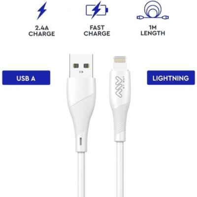 Cable USB 2.0 Lightning Myway MWUSC0021/ USB Macho - Lightning