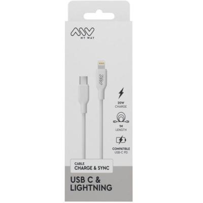 Cable USB 2.0 Tipo-C Lightning Myway MWUSC0023/ USB Tipo-C