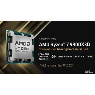 AMD Ryzen 7 9800X3D a 4.7/5.2GHz AM5 8x Core