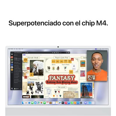 Apple iMac 24" 4,5K Cristal Nanotexturizado ( 2024) Plata M4