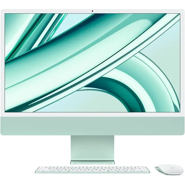 Apple iMac 24' Retina 4,5K 2024 con Apple M3 8-Core CPU 8GB 256GB SSD 10-Core GPU Verde