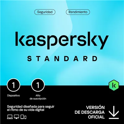 Kaspersky Standard Antivirus 2024 | 1 Dispositivo | 1 año |