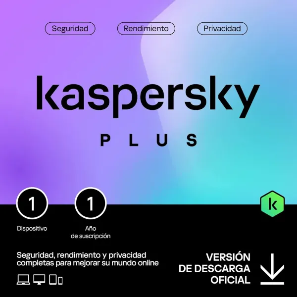 Kaspersky Plus Internet Security 2024 | 1 Dispositivo | 1 año | Descarga electrónica