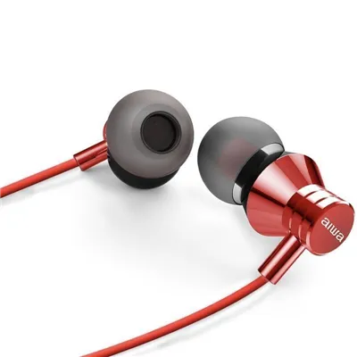 Auriculares Intrauditivos Aiwa ESTM-50RD/ con Micrófono/ Jack