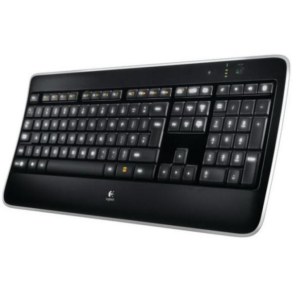 Logitech Wireless Illuminated Keyboard K800 teclado RF inalámbrico QWERTY Español Negro