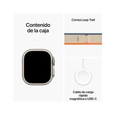 Apple Watch Ultra 2 con Correa Loop Trail Naranja/Beis L Grande