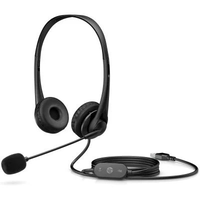 Auriculares HP G2 Stereo / con Micrófono/ USB/ Negros