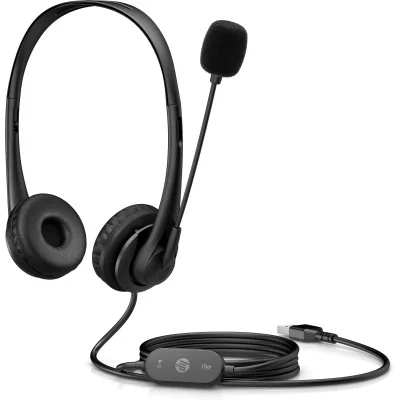 Auriculares HP G2 Stereo / con Micrófono/ USB/ Negros