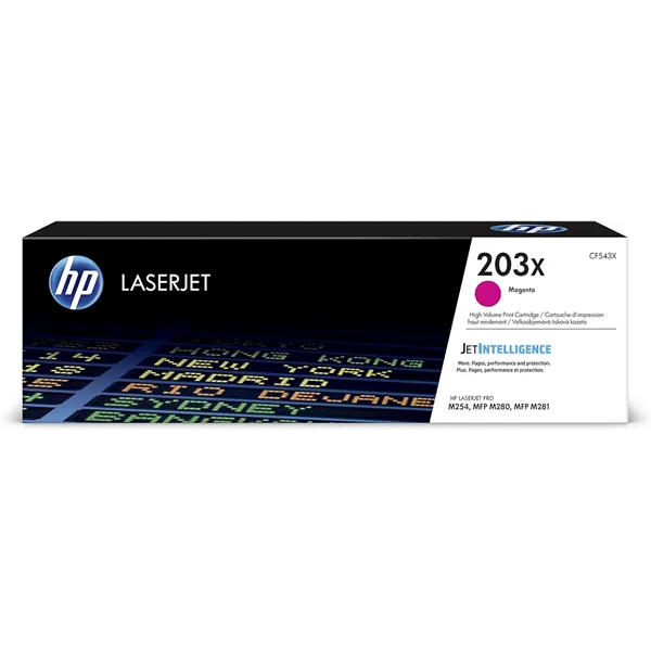 HP 203X Alta Capacidad Magenta Original | Tóner CF543X