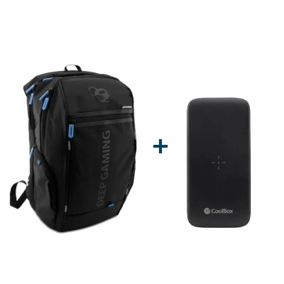 Deep gaming mochila portatil+powerbank qi