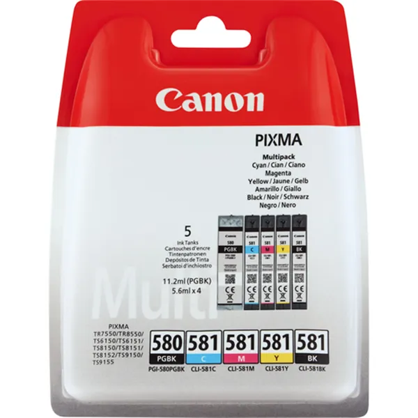 Canon cartucho multipack pgi-580/cli-581