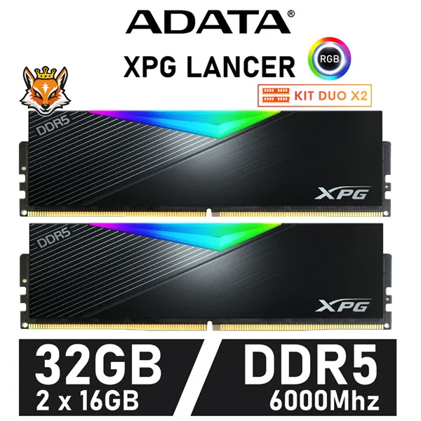 ADATA XPG Lancer RGB KIT 32GB DDR5 6000MHz XMP CL30 1.35V (2x16GB)