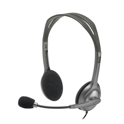 Logitech H110 Auriculares con Micrófono para PC, Jack 3.5