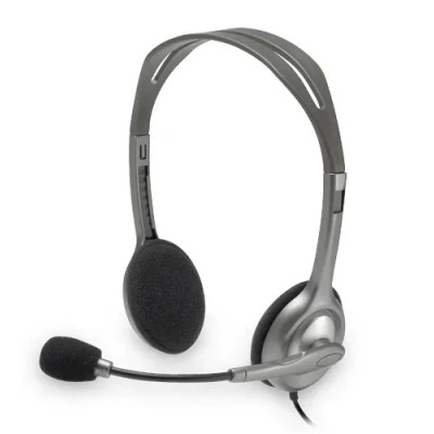 Logitech H110 Auriculares con Micrófono para PC, Jack 3.5