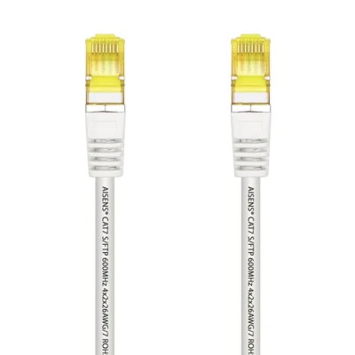 Cable de Red RJ45 SFTP Aisens A146-0488 Cat.7/ 25cm/ Blanco