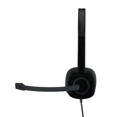 Logitech H151 Auriculares con Micrófono para PC, Jack 3.5