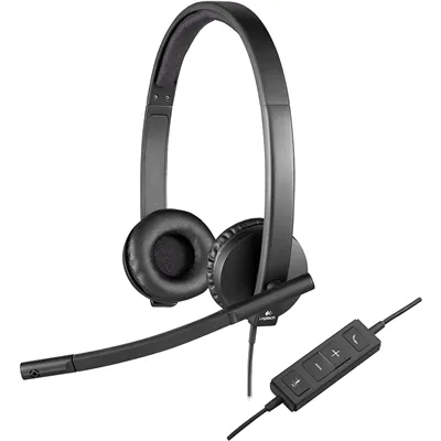 Logitech H570E Auriculares con Micrófono con Supresión de Ruido