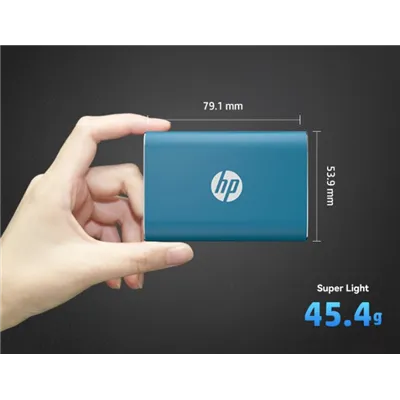 HP P500 SSD Externo 500GB USB-C Aluminio Azul