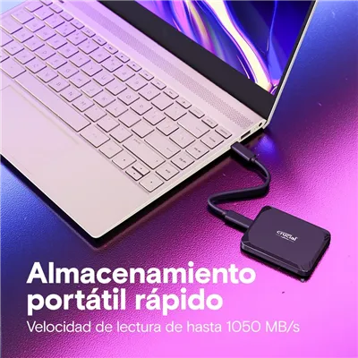 Crucial X9 SSD Externo 4TB USB-C Negro