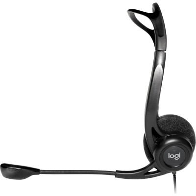 Logitech 960 Auriculares con Micrófono para PC, USB Negros