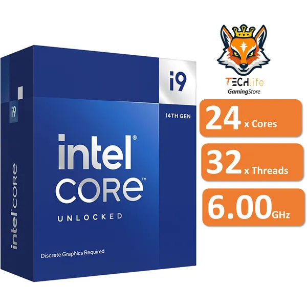 Intel Core i9-14900KF Unlocked 3.2/6.0 GHz 36MB