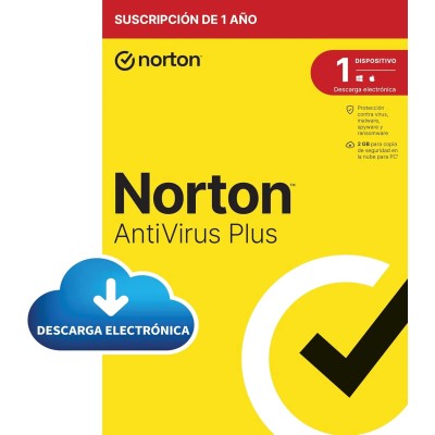 Norton Antivirus Plus 2024 | 1 Dispositivo PC/Mac | 1 año |