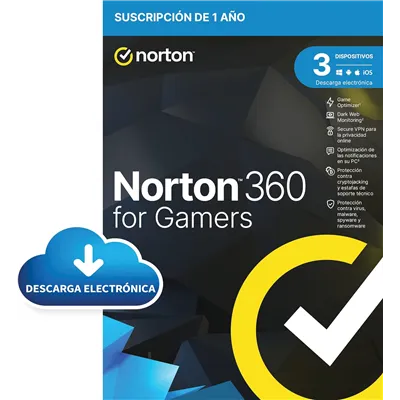 Norton 360 for Gamers 2024 | 3 Dispositivos + 50GB Nube