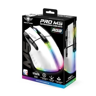 Spirit of gamer raton souris pro m5 blanco