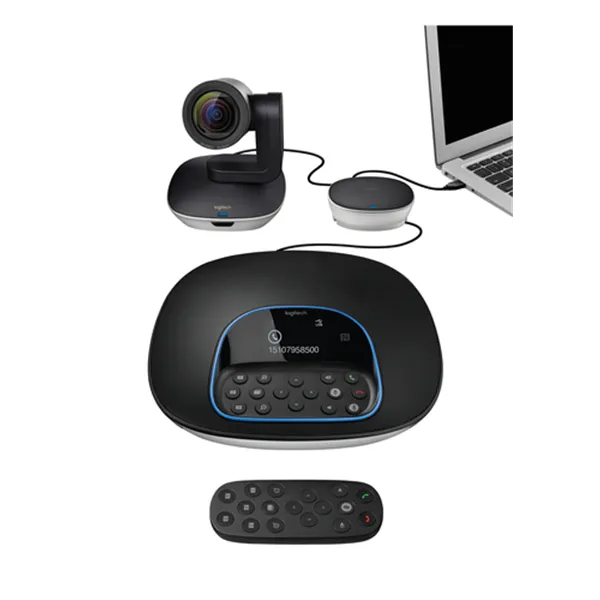 Logitech KIT Full HD y Micro, Equipo con Sistema de vídeoconferencia en grupo