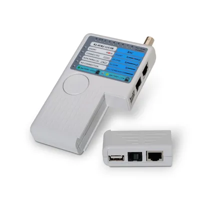 Tester Aisens A142-0313 para RJ11-RJ12-RJ45/ USB/ Coaxial