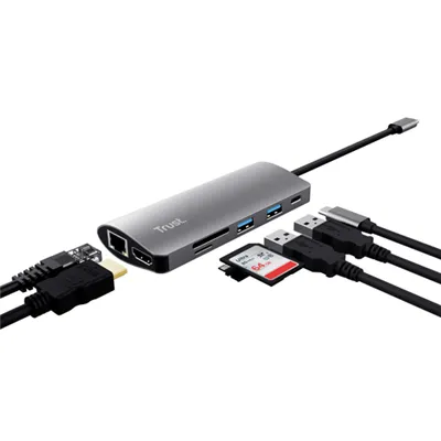 Docking USB Tipo-C Trust Dalyx/ 2xUSB/ 1xUSB Tipo-C PD/ 1xHDMI/