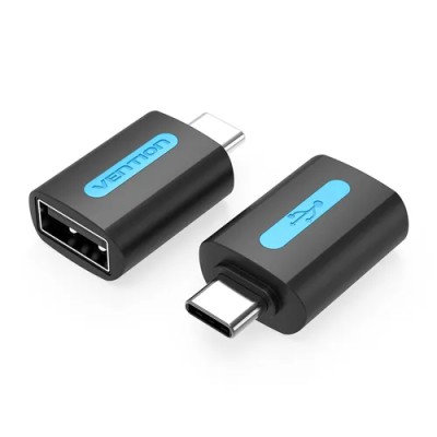 Adaptador USB 2.0 Vention CDTB0/ USB Tipo-C Macho - USB Hembra