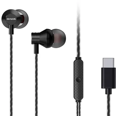 Auriculares Intrauditivos Aiwa ESTM-50USB-C/BK/ con Micrófono/