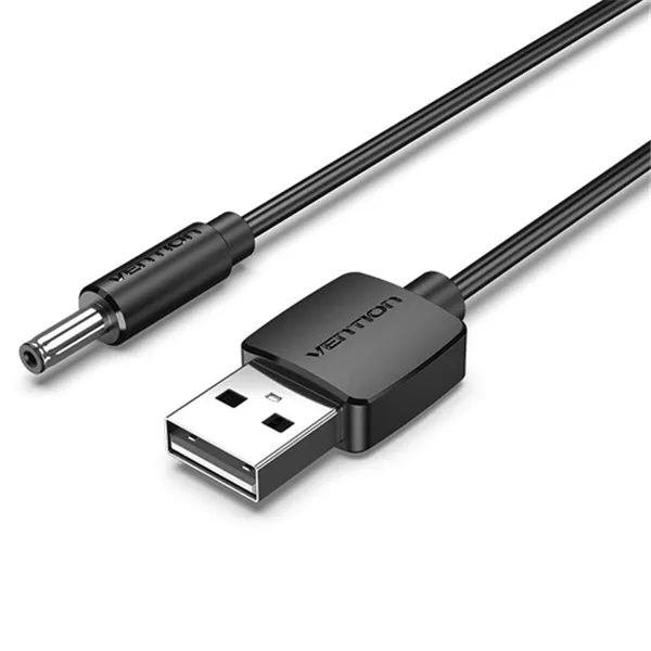 Cable Conversor USB Vention CEXBF/ USB Macho - DC 3.5mm Macho/ 1m/ Negro