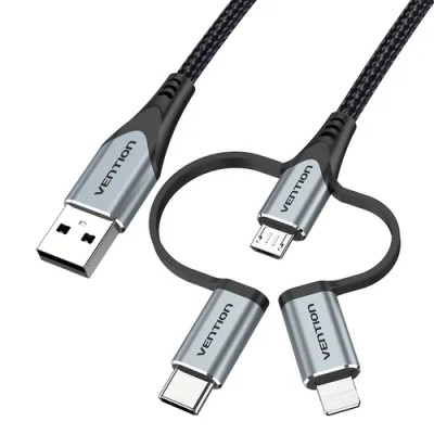 Cable USB 2.0 Tipo-C Vention CQJHF/ USB Macho/ USB Tipo-C Macho