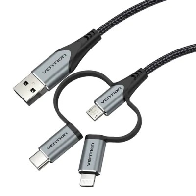 Cable USB 2.0 Tipo-C Vention CQJHF/ USB Macho/ USB Tipo-C Macho