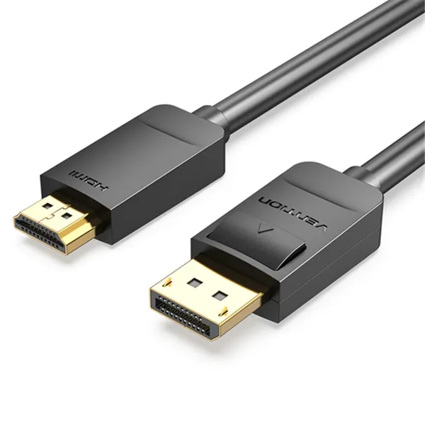 Cable Conversor Vention HADBG/ Displayport Macho - HDMI Macho/ 1.5m/ Negro