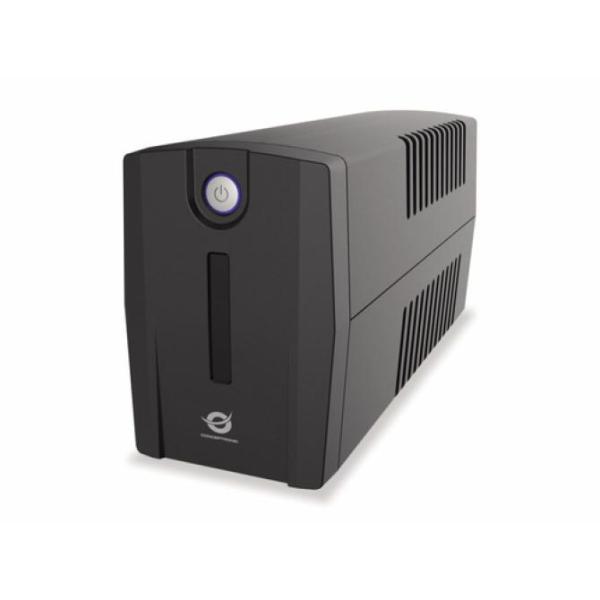 Conceptronic ZEUS07ES sistema de alimentación ininterrumpida (UPS) Línea interactiva 1 kVA 600 W 2 salidas AC