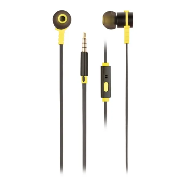 Auriculares Intrauditivos NGS Cross Rally/ con Micrófono/ Jack 3.5/ Negros y Amarillos