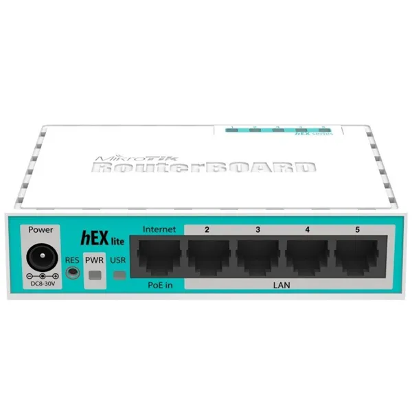 Router Mikrotik Hex Lite RB750R2 5 Puertos/ RJ45 10/100/ PoE