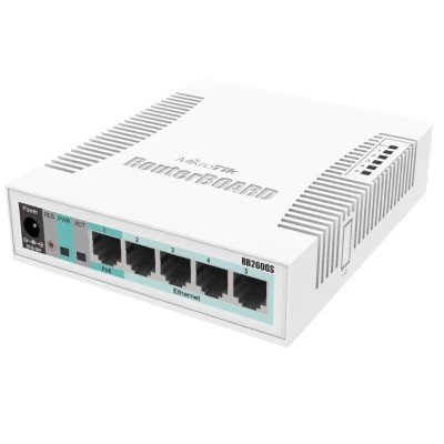 Switch Mikrotik CSS106-5G-1S 6 Puertos/ RJ45 10/100/1000/ SFP/