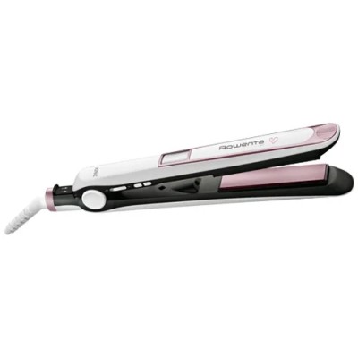 Plancha para el Pelo Rowenta Premium Care 7/7/ Blanca y Rosa