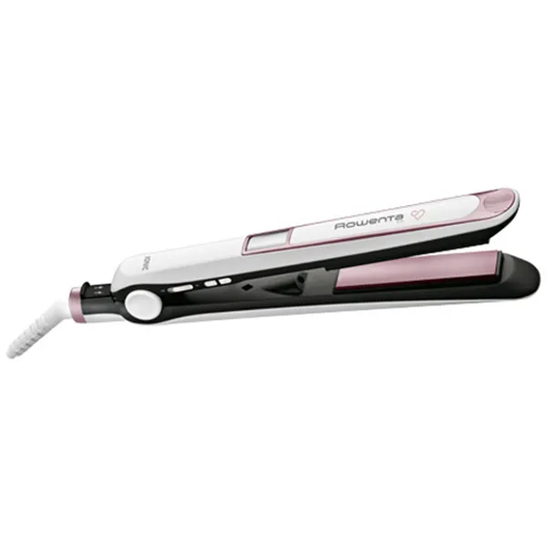 Plancha para el Pelo Rowenta Premium Care 7/7/ Blanca y Rosa