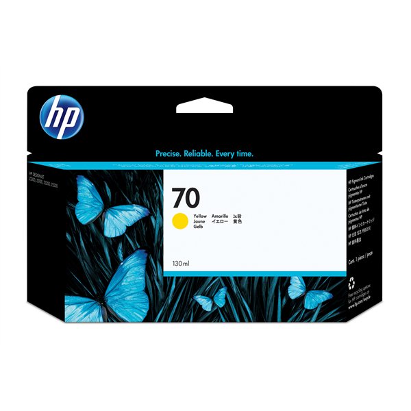 HP Cartucho de tinta DesignJet 70 amarillo de 130 ml