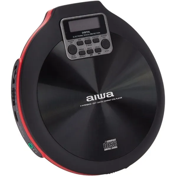 Reproductor de CD/CDR/MP3 Aiwa Walk PCD-810RD/ Rojo