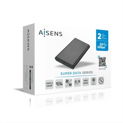 Aisens ASE-2525B Caja Externa para Disco Duro de 2.5' de 9.5mm