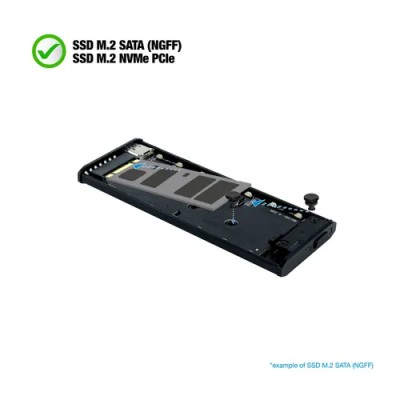 Caja Externa para Disco SSD M.2 NVMe TooQ TQE-2221G/ USB 3.1